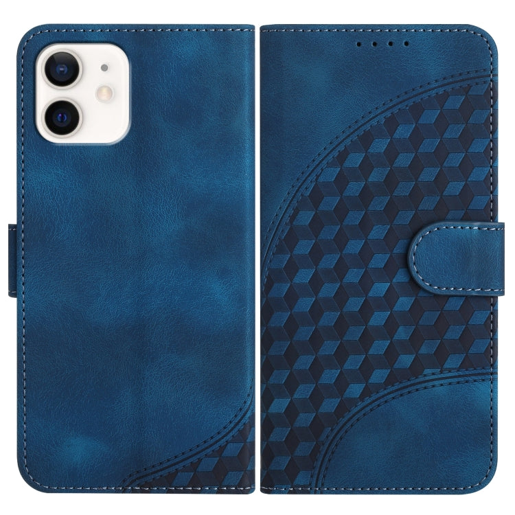YX0060 Elephant Head Embossed Phone Leather Case with Lanyard, For iPhone 12 mini, For iPhone 11 Pro Max, For iPhone 11, For iPhone 11 Pro, For iPhone XS / X, For iPhone XR