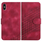 YX0060 Elephant Head Embossed Phone Leather Case with Lanyard, For iPhone XS Max, For iPhone 8 Plus / 7 Plus