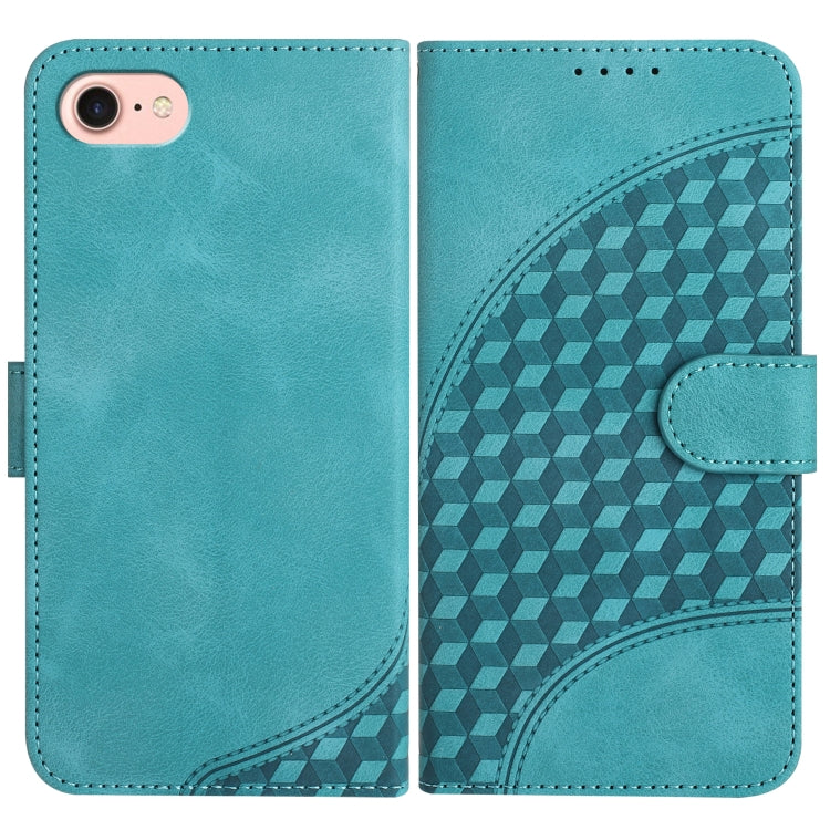 YX0060 Elephant Head Embossed Phone Leather Case with Lanyard, For iPhone 15, For iPhone 14 Plus, For iPhone 14, For iPhone 14 Pro, For iPhone 14 Pro Max, For iPhone SE 2022/SE 2020/6/7/8