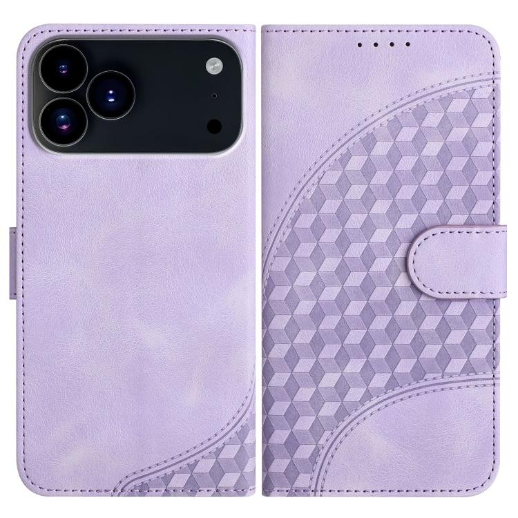 YX0060 코끼리 머리 엠보싱 휴대폰 가죽 케이스와 랜야드, iPhone 17e / 16e용, iPhone 17 Pro Max용, iPhone 17 Pro용, iPhone 17용, iPhone Air용, iPhone 16 Pro Max용