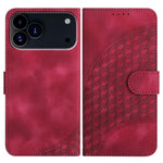YX0060 코끼리 머리 엠보싱 휴대폰 가죽 케이스와 랜야드, iPhone 17e / 16e용, iPhone 17 Pro Max용, iPhone 17 Pro용, iPhone 17용, iPhone Air용, iPhone 16 Pro Max용