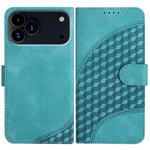 YX0060 코끼리 머리 엠보싱 휴대폰 가죽 케이스와 랜야드, iPhone 17e / 16e용, iPhone 17 Pro Max용, iPhone 17 Pro용, iPhone 17용, iPhone Air용, iPhone 16 Pro Max용