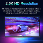 14인치 HDR 2560x1600P IPS 스크린 휴대용 모니터, 14인치 2.5K