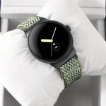 20mm 웨이브 꼬임 나일론 시계 밴드, Google Pixel Watch 4 / 3 / 2 / 1 41mm용