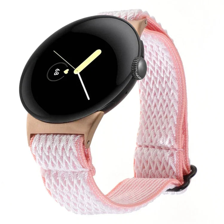 20mm 웨이브 꼬임 나일론 시계 밴드, Google Pixel Watch 4 / 3 / 2 / 1 41mm용