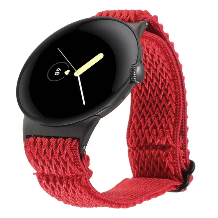 20mm 웨이브 꼬임 나일론 시계 밴드, Google Pixel Watch 4 / 3 / 2 / 1 41mm용