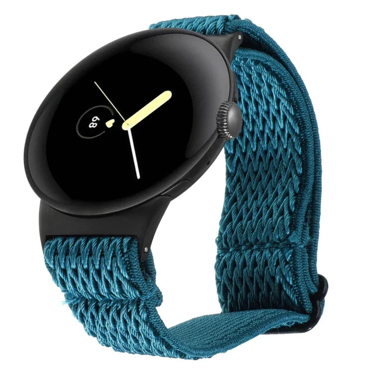 20mm 웨이브 꼬임 나일론 시계 밴드, Google Pixel Watch 4 / 3 / 2 / 1 41mm용