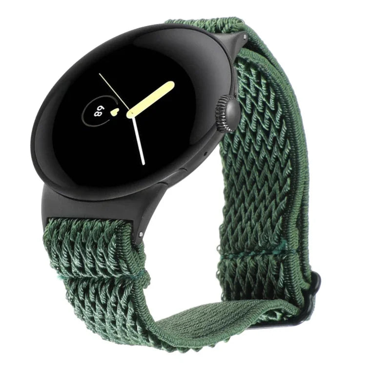 20mm 웨이브 꼬임 나일론 시계 밴드, Google Pixel Watch 4 / 3 / 2 / 1 41mm용