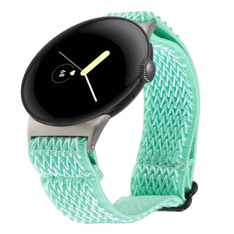 20mm 웨이브 꼬임 나일론 시계 밴드, Google Pixel Watch 4 / 3 / 2 / 1 41mm용