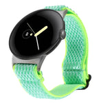 20mm 웨이브 꼬임 나일론 시계 밴드, Google Pixel Watch 4 / 3 / 2 / 1 41mm용