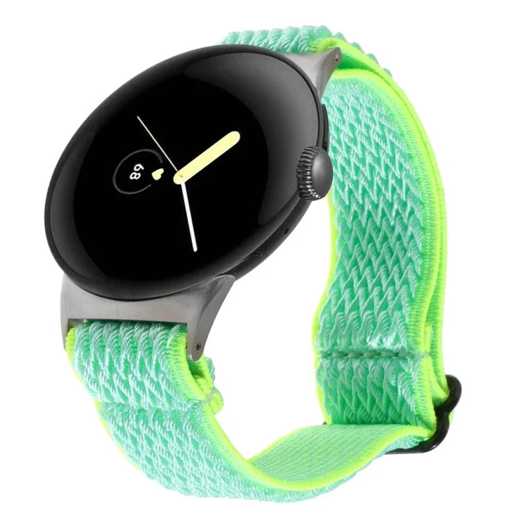20mm 웨이브 꼬임 나일론 시계 밴드, Google Pixel Watch 4 / 3 / 2 / 1 41mm용