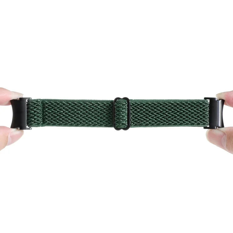 Wave Braided Nylon Watch Band, For Samsung Galaxy Watch6/6 Classic/5/5 Pro