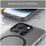 MagSafe 서리 낀 반투명 TPU + PC 풀 커버리지 휴대폰 케이스, 아이폰 16 프로용, 아이폰 16 플러스용, 아이폰 16용, 아이폰 15 프로 맥스용, 아이폰 15 프로용