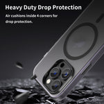 MagSafe 서리 낀 반투명 TPU + PC 풀 커버리지 휴대폰 케이스, 아이폰 16 프로용, 아이폰 16 플러스용, 아이폰 16용, 아이폰 15 프로 맥스용, 아이폰 15 프로용