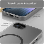 MagSafe 서리 낀 반투명 TPU + PC 풀 커버리지 휴대폰 케이스, 아이폰 17e / 16e용, 아이폰 17 프로 맥스용, 아이폰 17 프로용, 아이폰 17용, 아이폰 에어용, 아이폰 16 프로 맥스용
