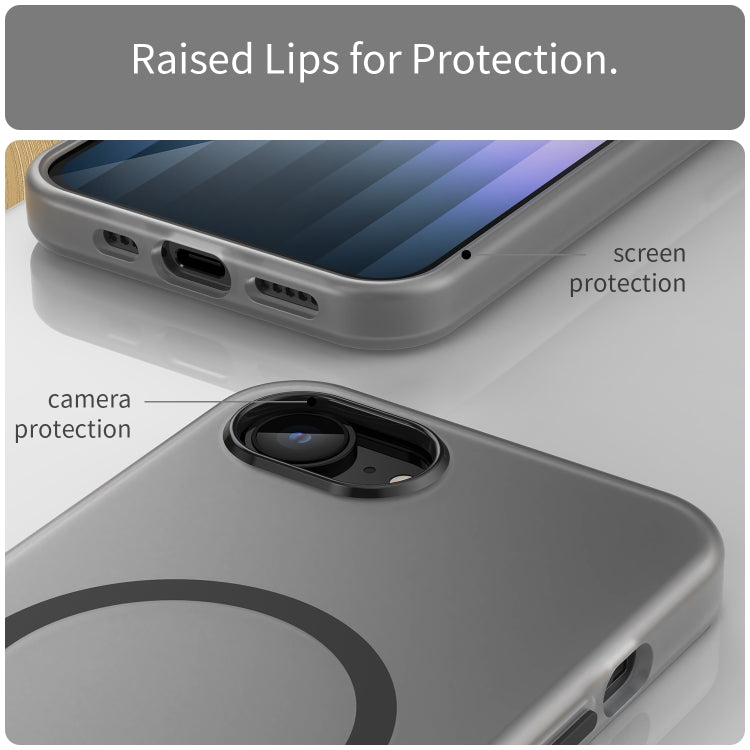 MagSafe 서리 낀 반투명 TPU + PC 풀 커버리지 휴대폰 케이스, 아이폰 17e / 16e용, 아이폰 17 프로 맥스용, 아이폰 17 프로용, 아이폰 17용, 아이폰 에어용, 아이폰 16 프로 맥스용