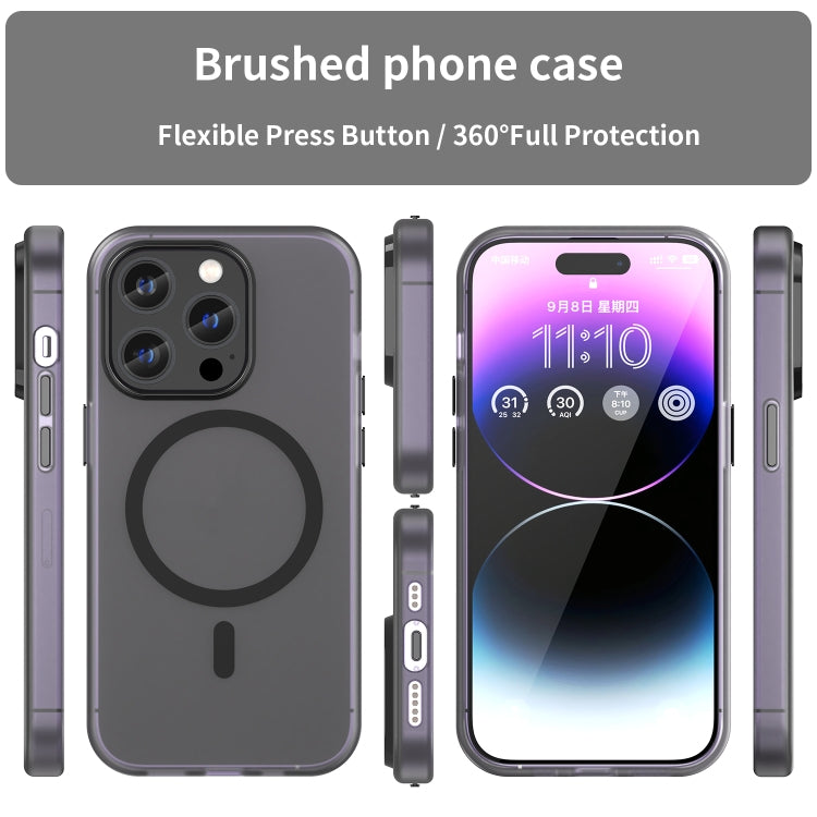 MagSafe 서리 낀 반투명 TPU + PC 풀 커버리지 휴대폰 케이스, 아이폰 14 프로 맥스용, 아이폰 SE 2022 / 2020 / 8용, 아이폰 13 프로 맥스용, 아이폰 13 프로용, 아이폰 13용