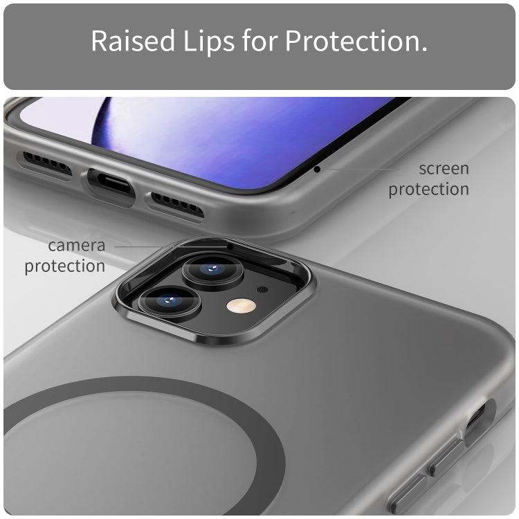 MagSafe 서리 낀 반투명 TPU + PC 풀 커버리지 휴대폰 케이스, 아이폰 12용, 아이폰 12 프로 맥스용, 아이폰 12 프로용, 아이폰 11 프로 맥스용, 아이폰 11용