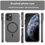 MagSafe 프로스티드 반투명 TPU + PC 풀 커버 휴대폰 케이스, 아이폰 11 Pro용
