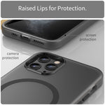 MagSafe 프로스티드 반투명 TPU + PC 풀 커버 휴대폰 케이스, 아이폰 11 Pro용