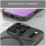 MagSafe 서리 낀 반투명 TPU + PC 풀 커버리지 휴대폰 케이스, 아이폰 16 프로용, 아이폰 16 플러스용, 아이폰 16용, 아이폰 15 프로 맥스용, 아이폰 15 프로용