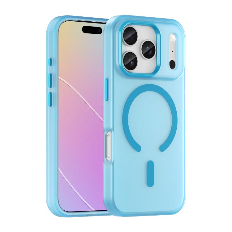 MagSafe 서리 낀 반투명 TPU + PC 풀 커버리지 휴대폰 케이스, 아이폰 17e / 16e용, 아이폰 17 프로 맥스용, 아이폰 17 프로용, 아이폰 17용, 아이폰 에어용, 아이폰 16 프로 맥스용