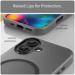 MagSafe 서리 낀 반투명 TPU + PC 풀 커버리지 휴대폰 케이스, 아이폰 17e / 16e용, 아이폰 17 프로 맥스용, 아이폰 17 프로용, 아이폰 17용, 아이폰 에어용, 아이폰 16 프로 맥스용