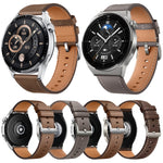 Universal Square Tail Leather Watch Band, 22mm