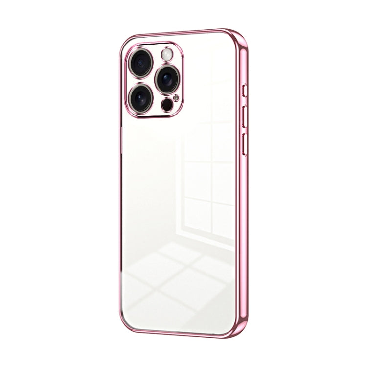 Transparent Plating Fine Hole Phone Case, For iPhone 17e / 16e, For iPhone 17 Pro Max, For iPhone 17 Pro, For iPhone 17, For iPhone Air, For iPhone 16 Pro Max