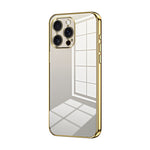 Transparent Plating Fine Hole Phone Case, For iPhone 17e / 16e, For iPhone 17 Pro Max, For iPhone 17 Pro, For iPhone 17, For iPhone Air, For iPhone 16 Pro Max