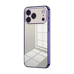 Transparent Plating Fine Hole Phone Case, For iPhone 17e / 16e, For iPhone 17 Pro Max, For iPhone 17 Pro, For iPhone 17, For iPhone Air, For iPhone 16 Pro Max