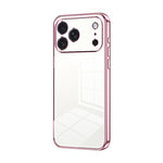 Transparent Plating Fine Hole Phone Case, For iPhone 17e / 16e, For iPhone 17 Pro Max, For iPhone 17 Pro, For iPhone 17, For iPhone Air, For iPhone 16 Pro Max