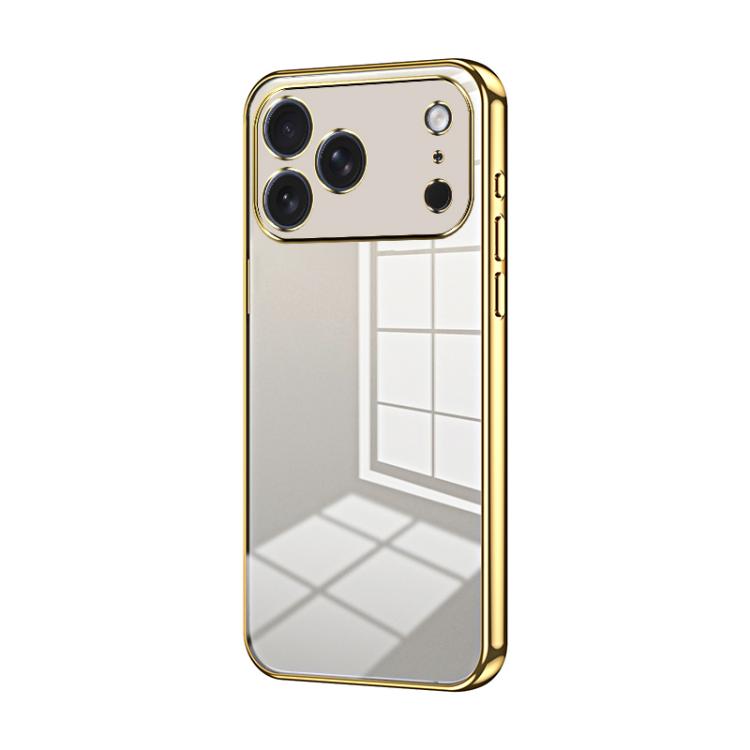 Transparent Plating Fine Hole Phone Case, For iPhone 17e / 16e, For iPhone 17 Pro Max, For iPhone 17 Pro, For iPhone 17, For iPhone Air, For iPhone 16 Pro Max