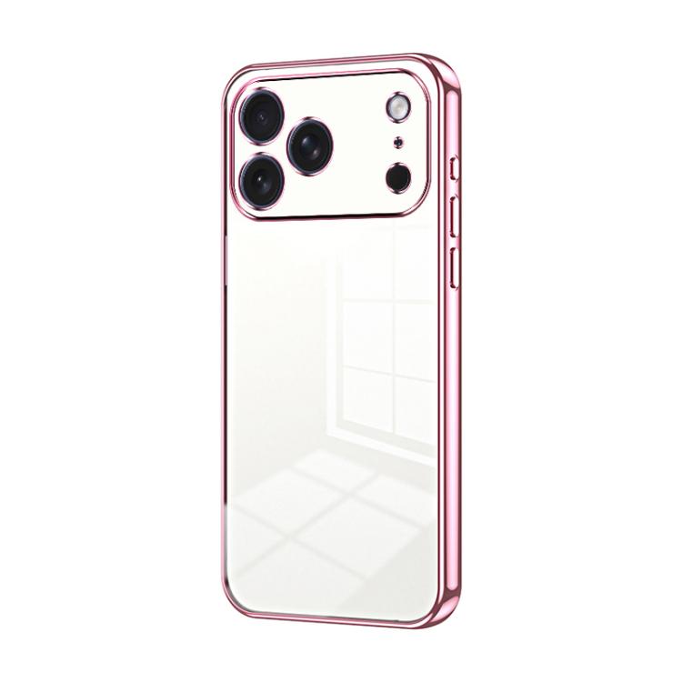 Transparent Plating Fine Hole Phone Case, For iPhone 17e / 16e, For iPhone 17 Pro Max, For iPhone 17 Pro, For iPhone 17, For iPhone Air, For iPhone 16 Pro Max