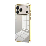 Transparent Plating Fine Hole Phone Case, For iPhone 17e / 16e, For iPhone 17 Pro Max, For iPhone 17 Pro, For iPhone 17, For iPhone Air, For iPhone 16 Pro Max