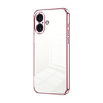 Transparent Plating Fine Hole Phone Case, For iPhone 17e / 16e, For iPhone 17 Pro Max, For iPhone 17 Pro, For iPhone 17, For iPhone Air, For iPhone 16 Pro Max