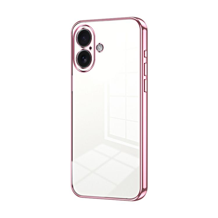 Transparent Plating Fine Hole Phone Case, For iPhone 17e / 16e, For iPhone 17 Pro Max, For iPhone 17 Pro, For iPhone 17, For iPhone Air, For iPhone 16 Pro Max
