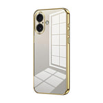 Transparent Plating Fine Hole Phone Case, For iPhone 17e / 16e, For iPhone 17 Pro Max, For iPhone 17 Pro, For iPhone 17, For iPhone Air, For iPhone 16 Pro Max