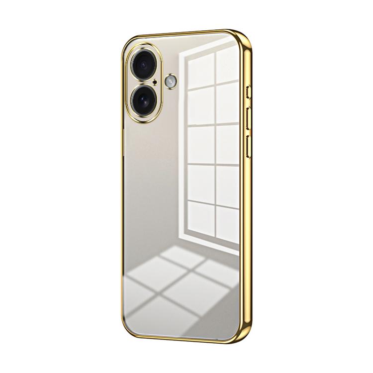 Transparent Plating Fine Hole Phone Case, For iPhone 17e / 16e, For iPhone 17 Pro Max, For iPhone 17 Pro, For iPhone 17, For iPhone Air, For iPhone 16 Pro Max
