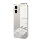 Transparent Plating Fine Hole Phone Case, For iPhone 17e / 16e, For iPhone 17 Pro Max, For iPhone 17 Pro, For iPhone 17, For iPhone Air, For iPhone 16 Pro Max