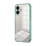 Transparent Plating Fine Hole Phone Case, For iPhone 17e / 16e, For iPhone 17 Pro Max, For iPhone 17 Pro, For iPhone 17, For iPhone Air, For iPhone 16 Pro Max