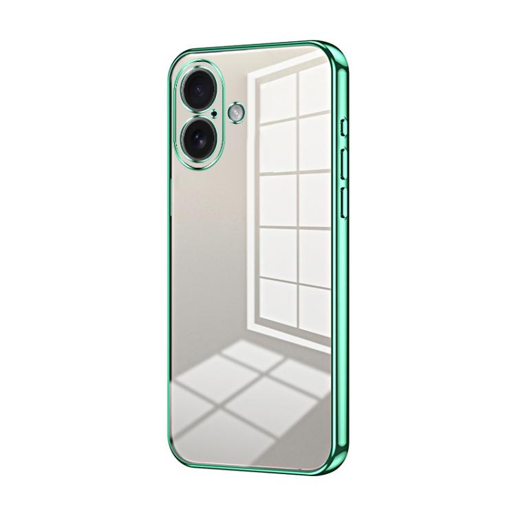 Transparent Plating Fine Hole Phone Case, For iPhone 17e / 16e, For iPhone 17 Pro Max, For iPhone 17 Pro, For iPhone 17, For iPhone Air, For iPhone 16 Pro Max