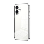 Transparent Plating Fine Hole Phone Case, For iPhone 17e / 16e, For iPhone 17 Pro Max, For iPhone 17 Pro, For iPhone 17, For iPhone Air, For iPhone 16 Pro Max