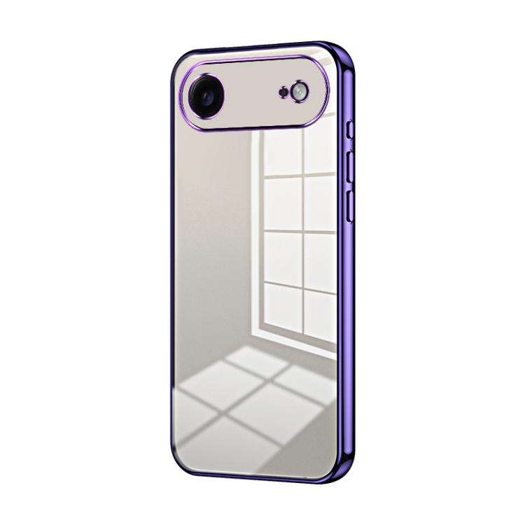 Transparent Plating Fine Hole Phone Case, For iPhone 17e / 16e, For iPhone 17 Pro Max, For iPhone 17 Pro, For iPhone 17, For iPhone Air, For iPhone 16 Pro Max