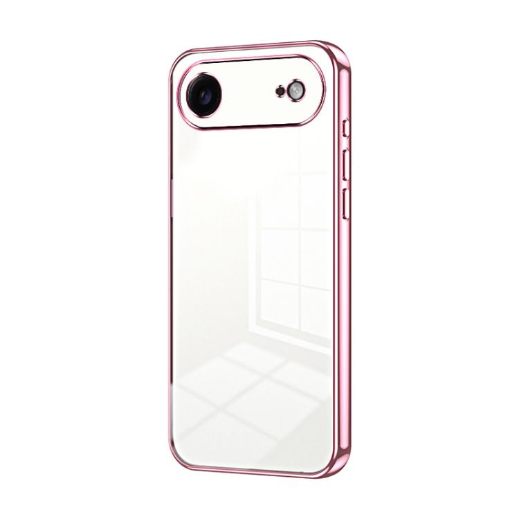 Transparent Plating Fine Hole Phone Case, For iPhone 17e / 16e, For iPhone 17 Pro Max, For iPhone 17 Pro, For iPhone 17, For iPhone Air, For iPhone 16 Pro Max