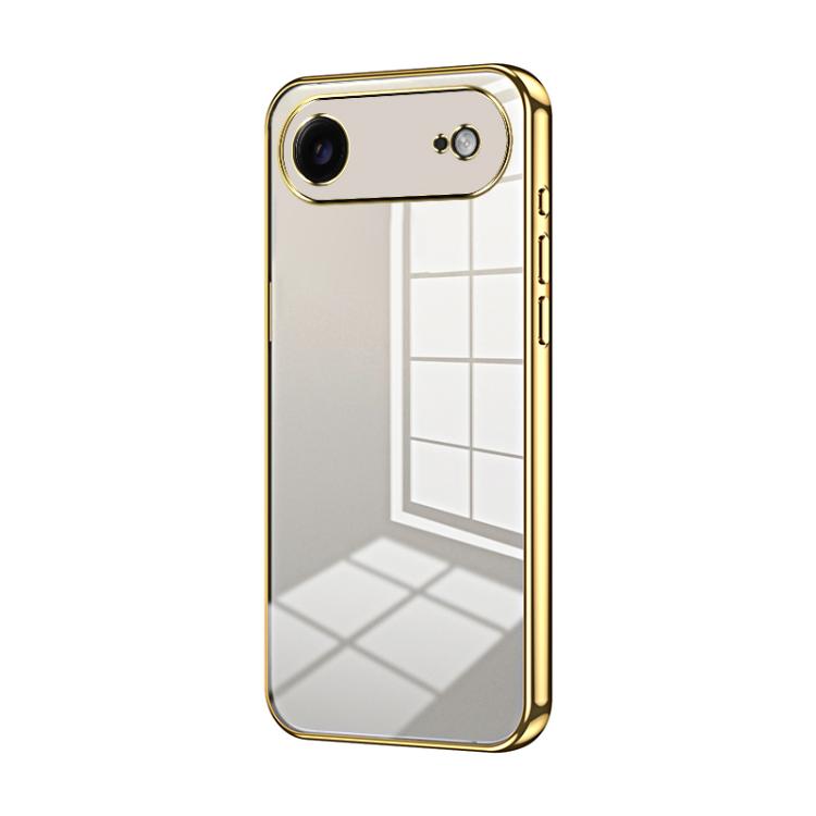 Transparent Plating Fine Hole Phone Case, For iPhone 17e / 16e, For iPhone 17 Pro Max, For iPhone 17 Pro, For iPhone 17, For iPhone Air, For iPhone 16 Pro Max