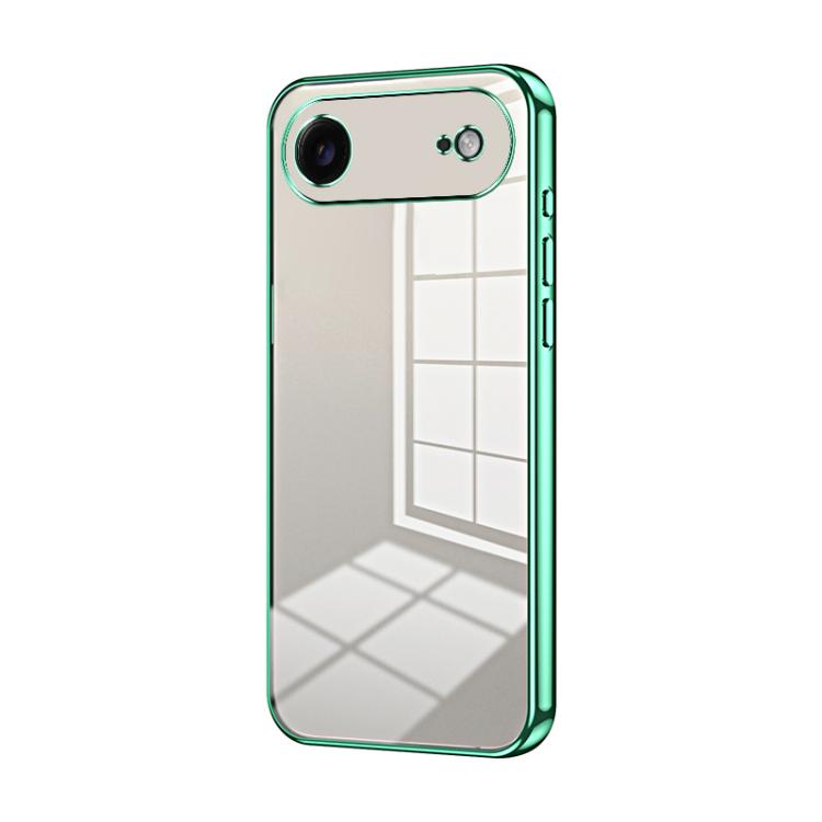 Transparent Plating Fine Hole Phone Case, For iPhone 17e / 16e, For iPhone 17 Pro Max, For iPhone 17 Pro, For iPhone 17, For iPhone Air, For iPhone 16 Pro Max