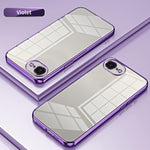 Transparent Plating Fine Hole Phone Case, For iPhone 17e / 16e, For iPhone 17 Pro Max, For iPhone 17 Pro, For iPhone 17, For iPhone Air, For iPhone 16 Pro Max