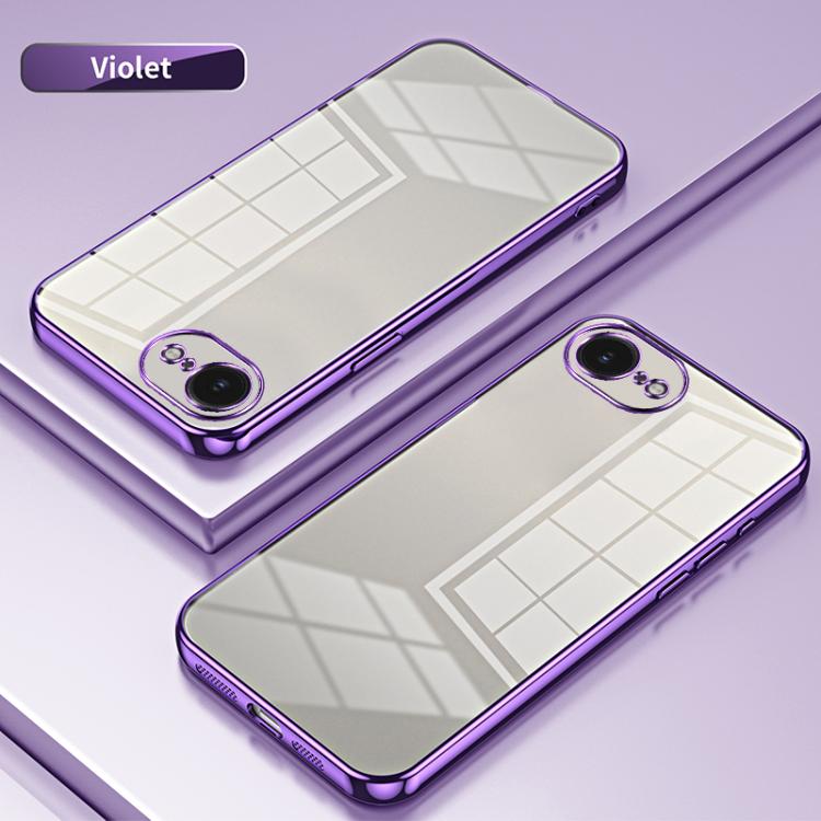Transparent Plating Fine Hole Phone Case, For iPhone 17e / 16e, For iPhone 17 Pro Max, For iPhone 17 Pro, For iPhone 17, For iPhone Air, For iPhone 16 Pro Max