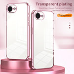 Transparent Plating Fine Hole Phone Case, For iPhone 17e / 16e, For iPhone 17 Pro Max, For iPhone 17 Pro, For iPhone 17, For iPhone Air, For iPhone 16 Pro Max